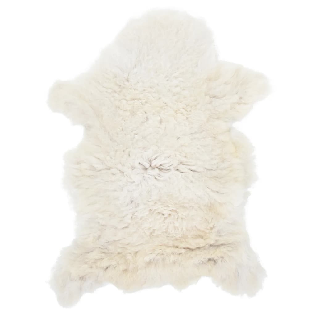 vidaXL Peau de mouton Crème 70x100 cm