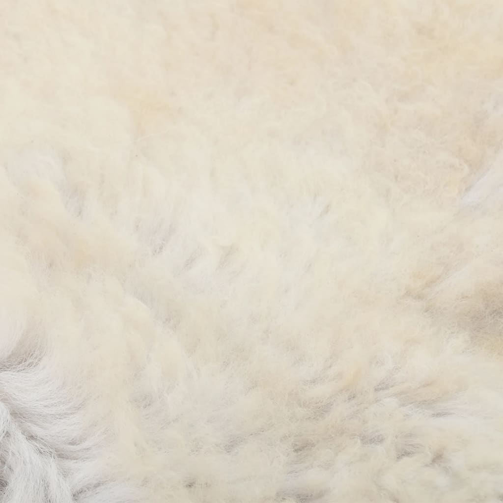vidaXL Peau de mouton Crème 70x100 cm