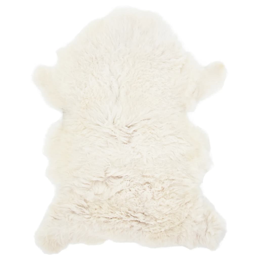 vidaXL Peau de mouton Crème 70x100 cm