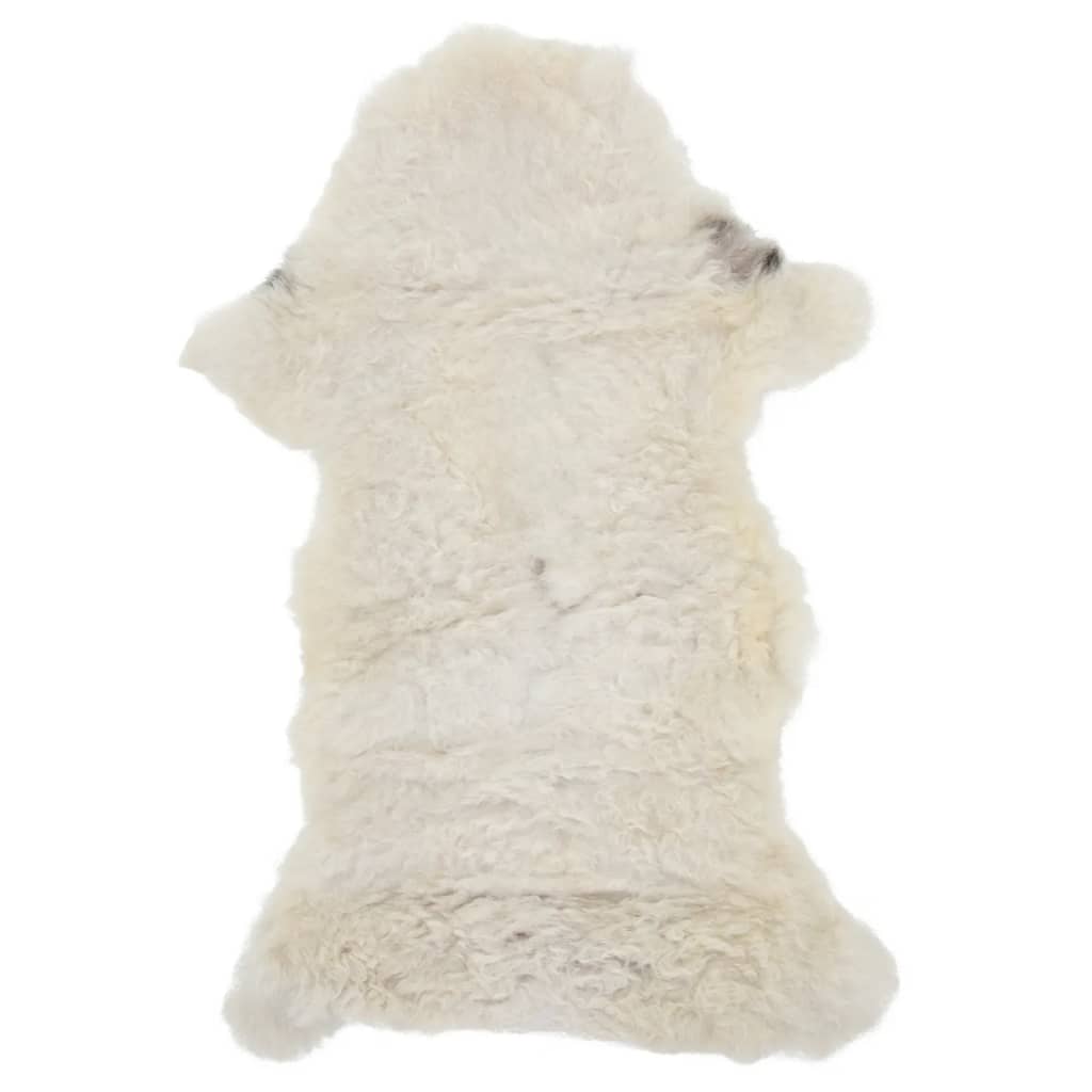 vidaXL Peau de mouton Crème 70x100 cm