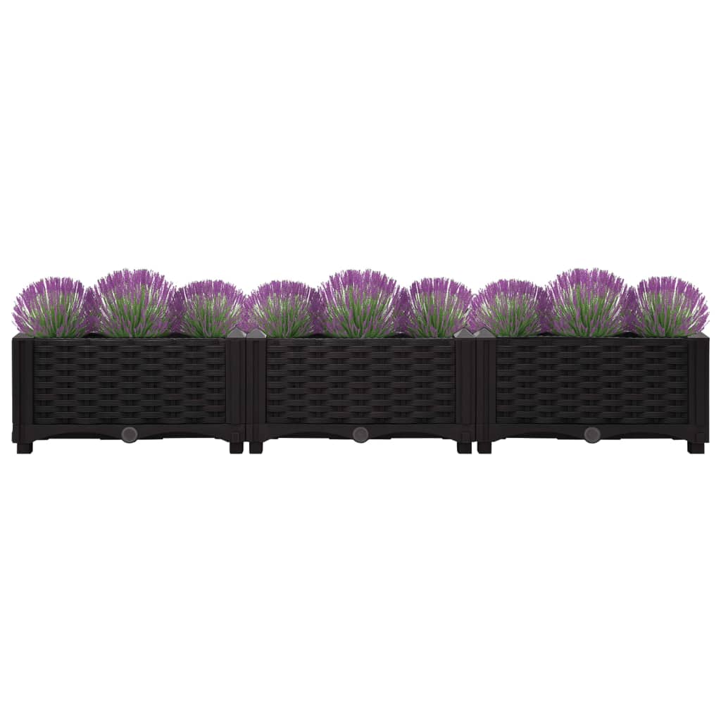 vidaXL Lit surélevé 120x40x23 cm Polypropylène