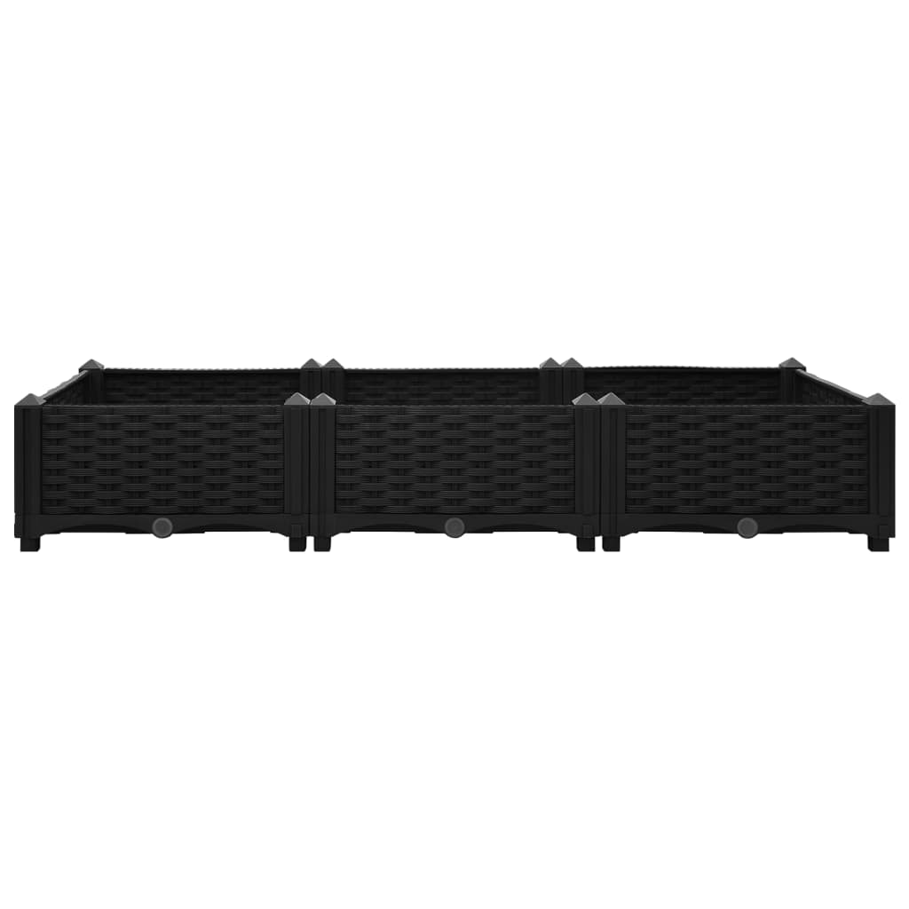 vidaXL Lit surélevé 120x40x23 cm Polypropylène