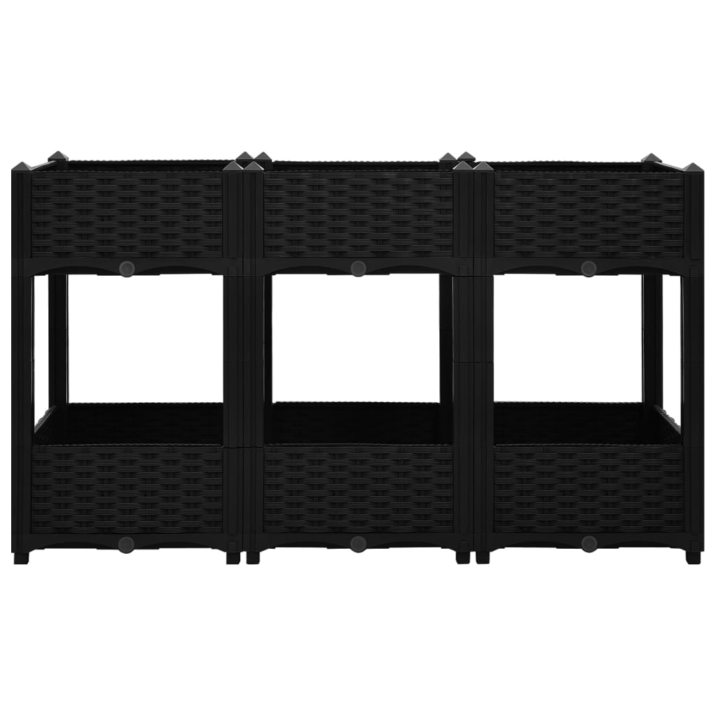 vidaXL Lit surélevé 120x40x71 cm Polypropylène