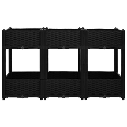 vidaXL Lit surélevé 120x40x71 cm Polypropylène