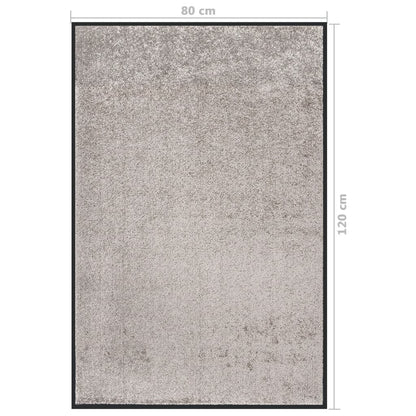 vidaXL Paillasson Gris 80x120 cm