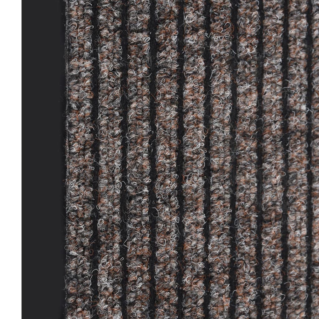 vidaXL Paillasson rayé Beige 60x80 cm