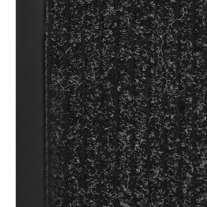 vidaXL Paillasson rayé Anthracite 60x80 cm
