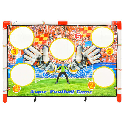 vidaXL Ensemble de buts de football enfant avec panneau 120x51x77,5 cm