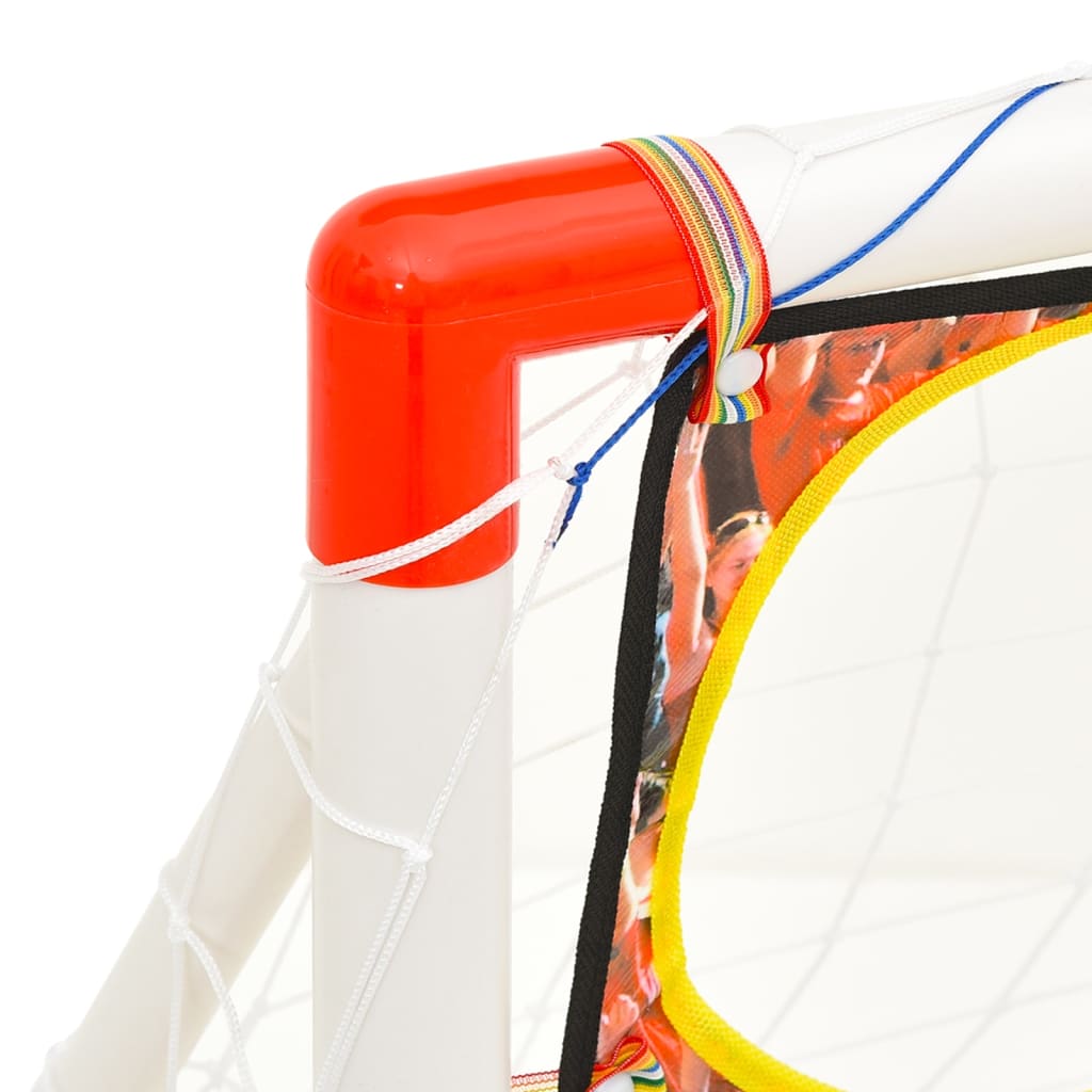 vidaXL Ensemble de buts de football enfant avec panneau 120x51x77,5 cm