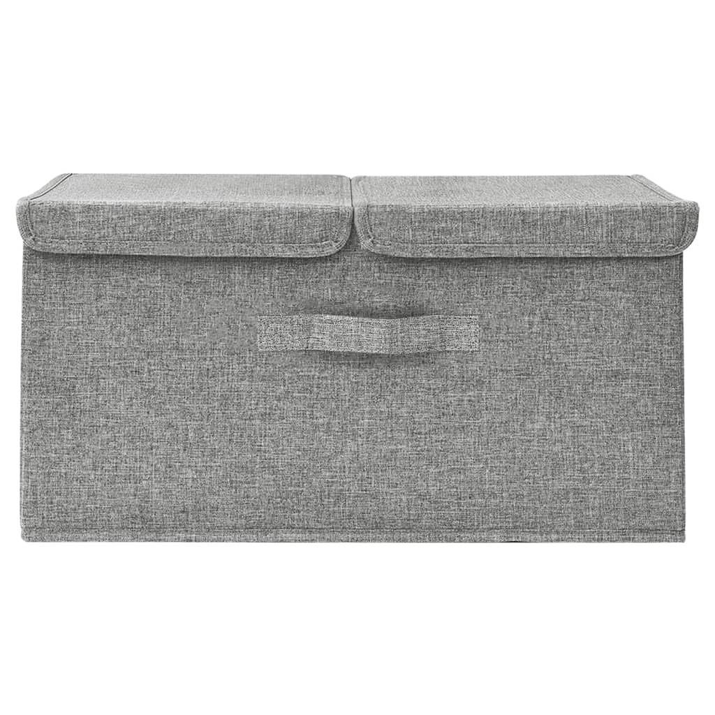 vidaXL Boîte de rangement Tissu 50x30x25 cm Gris