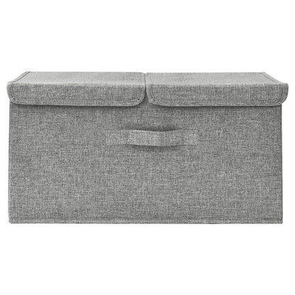 vidaXL Boîte de rangement Tissu 50x30x25 cm Gris