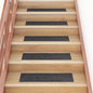 vidaXL Tapis d'escalier autocollants Rectangulaire 15 pcs 76x20cm Gris