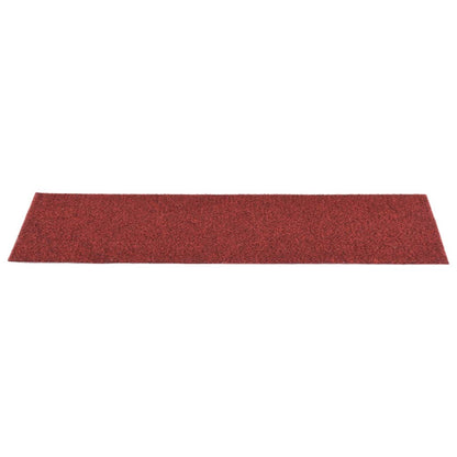 vidaXL Tapis d'escalier autocollants Rectangulaire 15pcs 76x20cm Rouge