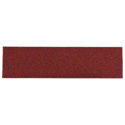vidaXL Tapis d'escalier autocollants Rectangulaire 15pcs 76x20cm Rouge