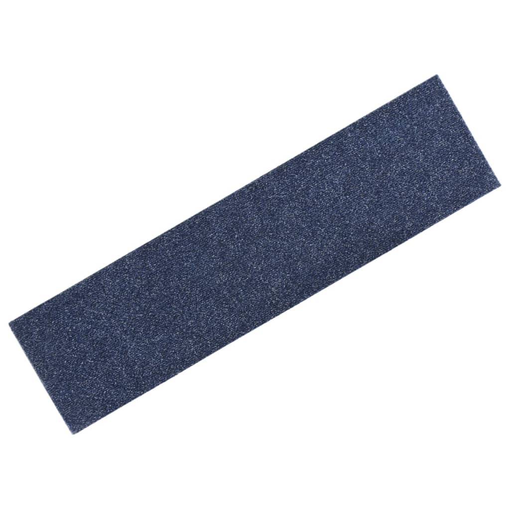 vidaXL Tapis d'escalier autocollants Rectangulaire 15 pcs 76x20 cm