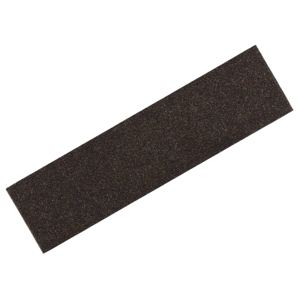 vidaXL Tapis d'escalier autocollants Rectangulaire 15 pcs 76x20 cm