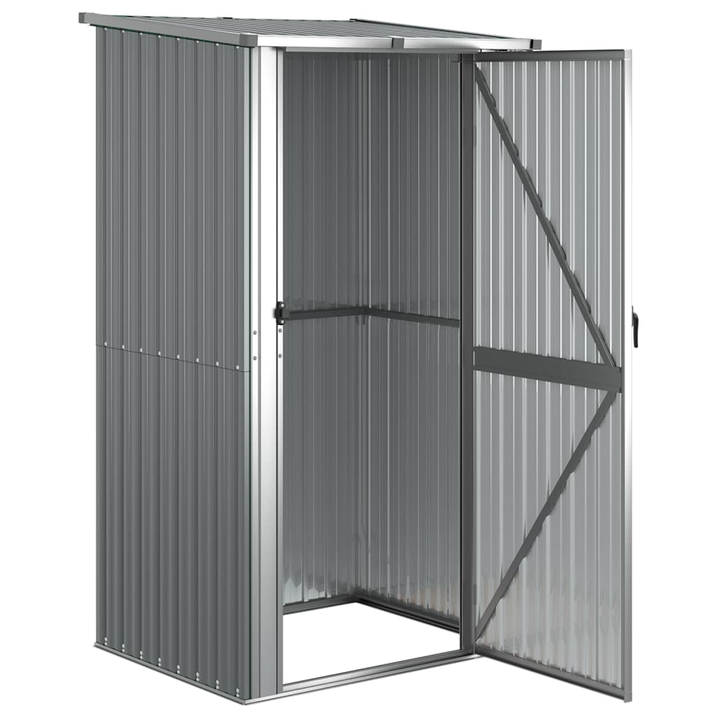vidaXL Abri de jardin Gris 118,5x97x209,5 cm Acier galvanisé