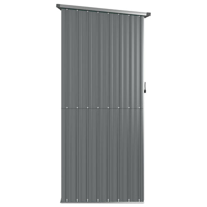 vidaXL Abri de jardin Gris 118,5x97x209,5 cm Acier galvanisé