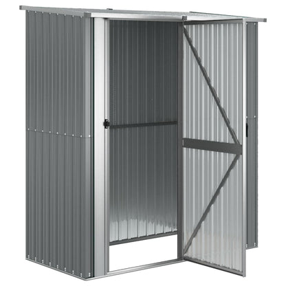 vidaXL Abri de jardin Gris 180,5x97x209,5 cm Acier galvanisé
