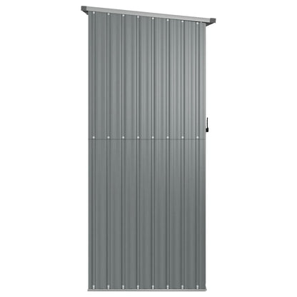 vidaXL Abri de jardin Gris 180,5x97x209,5 cm Acier galvanisé
