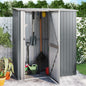 vidaXL Abri de jardin Gris 180,5x97x209,5 cm Acier galvanisé