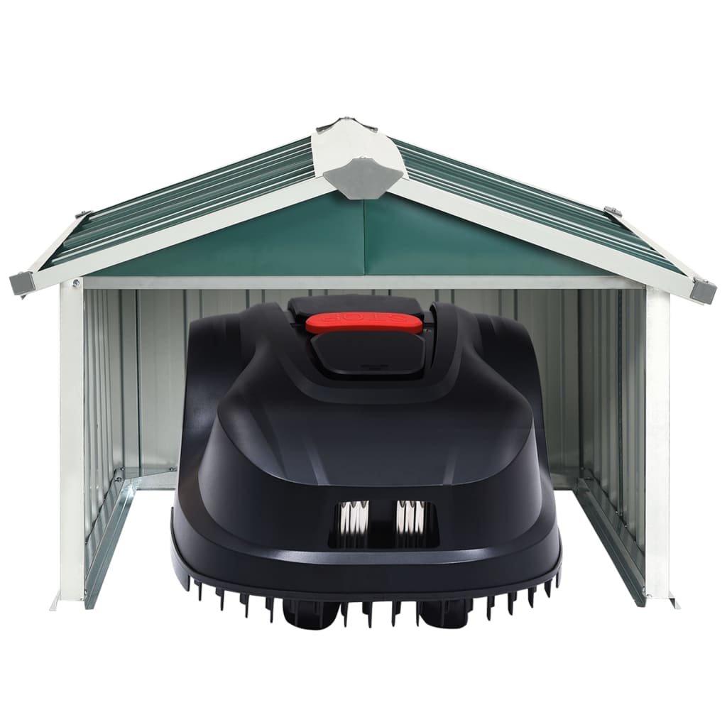 vidaXL Abri tondeuse robot de jardin 92x97x63 cm Acier galvanisé Vert