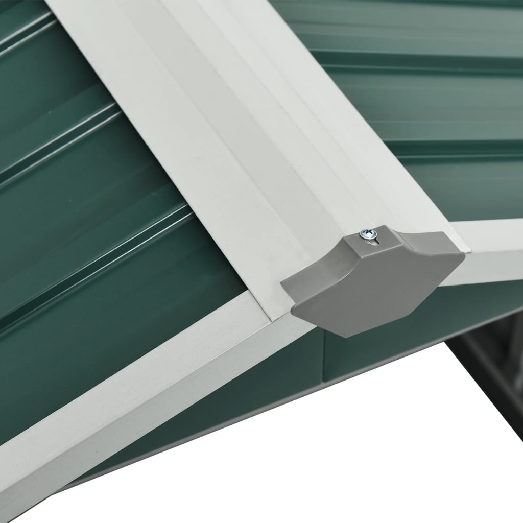 vidaXL Abri tondeuse robot de jardin 92x97x63 cm Acier galvanisé Vert