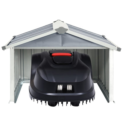 vidaXL Abri pour robot de jardin 92x97x63 cm Acier galvanisé Gris