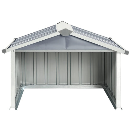 vidaXL Abri pour robot de jardin 92x97x63 cm Acier galvanisé Gris