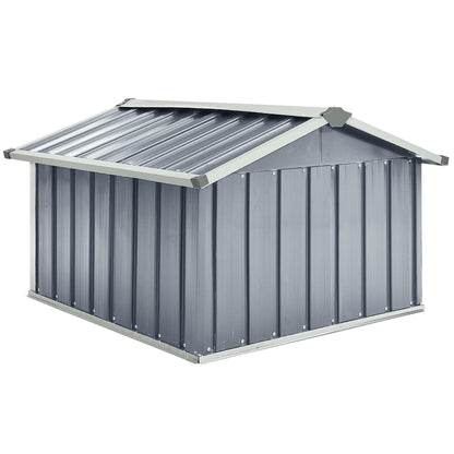 vidaXL Abri pour robot de jardin 92x97x63 cm Acier galvanisé Gris