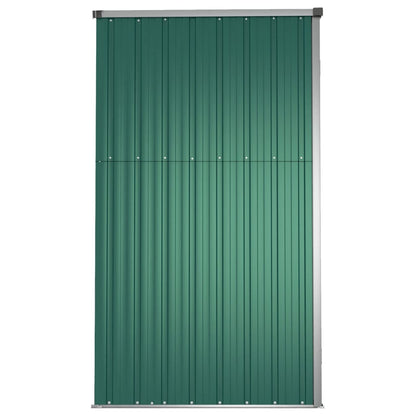 vidaXL Abri à outils de jardin vert 161x89x161 cm acier galvanisé