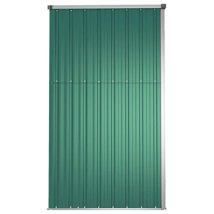 vidaXL Abri à outils de jardin Vert 225x89x161 cm Acier galvanisé