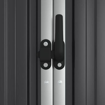 vidaXL Abri à outils de jardin anthracite 225x89x161cm acier galvanisé