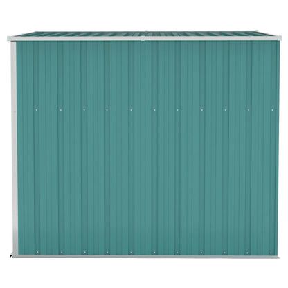 vidaXL Abri de jardin mural Vert 118x194x178 cm Acier galvanisé