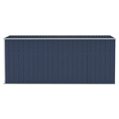 vidaXL Abri de jardin mural Anthracite 118x382x178 cm Acier