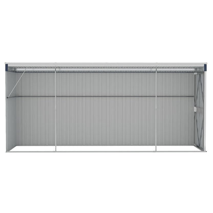 vidaXL Abri de jardin mural Anthracite 118x382x178 cm Acier