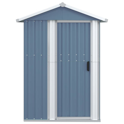 vidaXL Abri de jardin Gris 126x97,5x177 cm Acier galvanisé