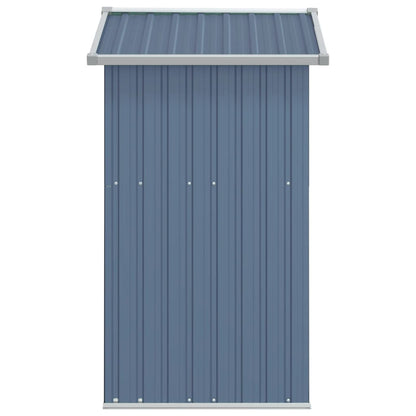 vidaXL Abri de jardin Gris 126x97,5x177 cm Acier galvanisé