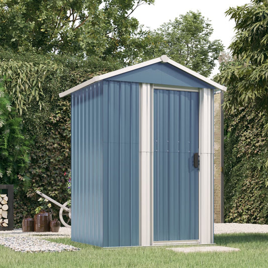 vidaXL Abri de jardin Gris 126x97,5x177 cm Acier galvanisé