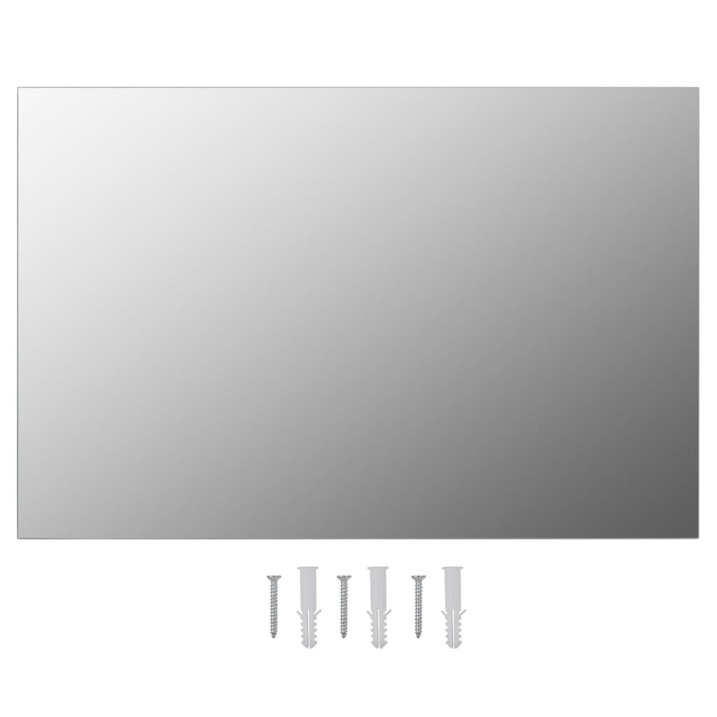 vidaXL Miroir mural avec lampes LED Rectangulaire Verre
