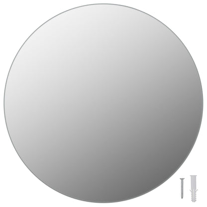 vidaXL Miroir mural avec lampes LED Rond Verre