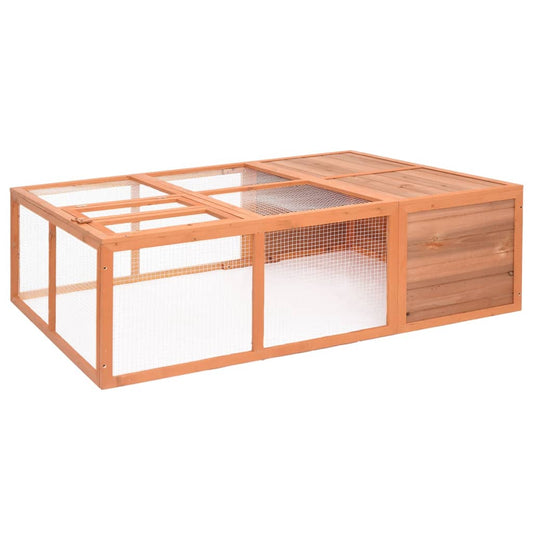 vidaXL Cage pour animaux de jardin 150x100x50 cm Bois de sapin massif