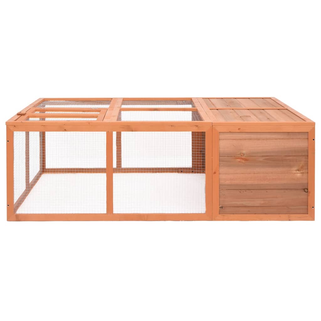 vidaXL Cage pour animaux de jardin 150x100x50 cm Bois de sapin massif