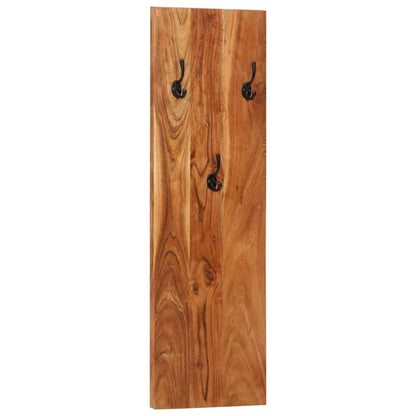 vidaXL Porte-manteaux muraux 2 pcs 36x3x110 cm Bois d'acacia massif