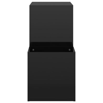 vidaXL Armoire à chaussures Noir brillant 105x35,5x70 cm Aggloméré