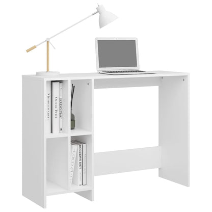 vidaXL Bureau d'ordinateur portable Blanc 102,5x35x75 cm Aggloméré