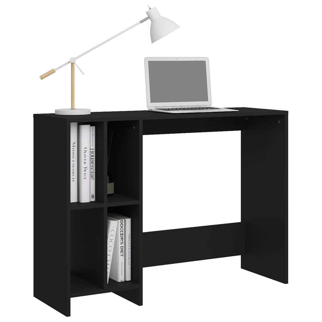 vidaXL Bureau d'ordinateur portable Noir 102,5x35x75 cm Aggloméré