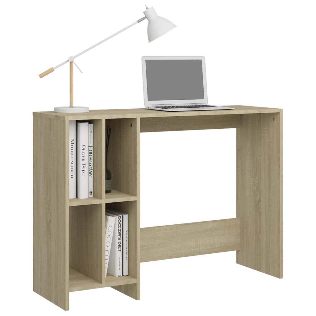 vidaXL Bureau d'ordinateur portable Chêne 102,5x35x75 cm Aggloméré