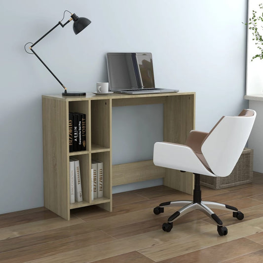 vidaXL Bureau d'ordinateur portable Chêne 102,5x35x75 cm Aggloméré