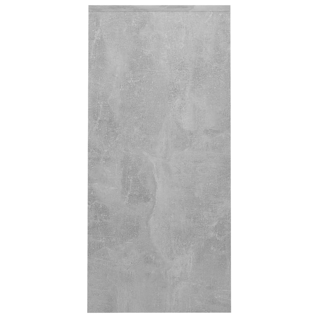 vidaXL Bureau d'ordinateur portable Gris béton 102,5x35x75cm Aggloméré